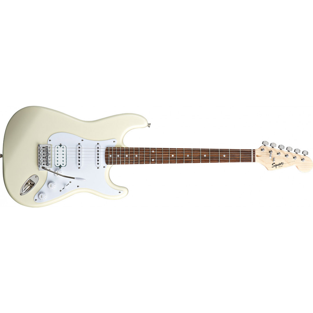 009074.jpg FENDER SQUIER BULLET STRAT HSS ARCTIC WHITE - Image 1