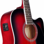 SOUNDSATION Yellowstone DNCE Red Sunburst Ηλεκτροακουστική κιθάρα... - Image 3