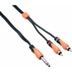 BESPECO SLYSRM180 ΚΑΛΩΔΙΟ 1.8 ΜΕΤΡΑ STEREO 1/4 JACK ΣΕ 2 RCA