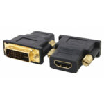 POWERTECH CAB-H056 DVI I(24+5) Μ - HDMI F ΧΡΥΣΟ ADAPTOR