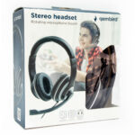 GEMBIRD MHS-03-BKWT JACK STEREO HEADSET BLACK WITH WHITE RING