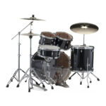 PEARL DRUMS EXX 725 BR Jet Black Σετ Drums με Βάσεις και Πιατίνι - Image 2