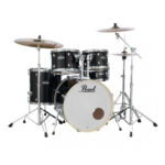 PEARL DRUMS EXX 725 BR Jet Black Σετ Drums με Βάσεις και Πιατίνι