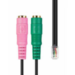 POWERTECH CAB-J037 RJ10 σε 2x 3.5mm - Image 2