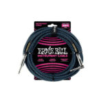 Ernie Ball 6060 Braided Black - Blue 7.60m Καλώδιο οργάνου...