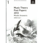 ABRSM Music Theory Past Papers 2013 Model Answers Grade 1