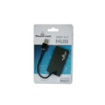 POWERTECH USB 3.0 Hub, 4 Ports, DC port, μαύρο - Image 2