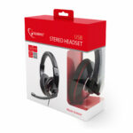 GEMBIRD MHS-U-001 USB STEREO HEADSET GLOSSY BLACK - Image 4