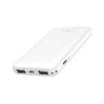 POWERTECH Power Bank PT-801 5000mAh, 3x USB Output, 2.1A, λευκό Mobile...