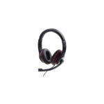 GEMBIRD MHS-03-BKRD JACK STEREO HEADSET BLACK WITH RED RING