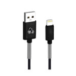 POWERTECH PTR-0020 Καλώδιο USB σε Lightning flex alu , copper, 1m, μαύρ...