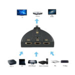 POWERTECH CAB-H077 HDMI Switch 3x1 pigtail, 4K x 2K & 3D, 0.50m - Image 3