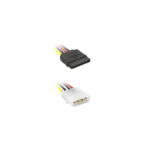 POWERTECH CAB-W011 Καλώδιο SATA 15pin (F) σε IDE 4pin (M), 15cm