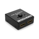 POWERTECH CAB-H112 HDMI Bi-Direction switch 2 σε 1, 4K x 2K & 3D, μαύρο