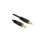 POWERTECH ptr-0068 καλώδιο Jack 3.5mm M-M 0.50m, μαύρο