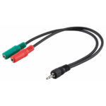 GOOBAY 50467 αντάπτορας 3.5mm AUX 4-pin σε 2x AUX 3-pin  0.3m