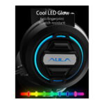 AULA S603 gaming headset Mountain , RGB, USB, 50mm, μαύρο - Image 6