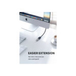 CABLETIME καλώδιο USB 3.0 αρσενικό σε θηλυκό C160, 5Gbps, 1m, μαύρο - Image 4