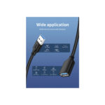 CABLETIME καλώδιο USB 3.0 αρσενικό σε θηλυκό C160, 5Gbps, 1m, μαύρο - Image 6