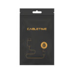 CABLETIME καλώδιο USB 3.0 αρσενικό σε θηλυκό C160, 5Gbps, 2m, μαύρο - Image 5