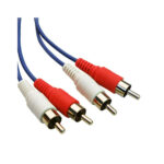 POWERTECH καλώδιο 2x RCA σε 2x RCA CAB-R001, 1.5m, μπλε Περιφερειακά Κ...