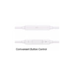 USAMS earphones με μικρόφωνο EP-22, 3.5mm, 14mm, 1.2m, λευκά Mobile Αξ... - Image 3