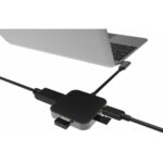 POWERTECH PTH-051 docking station , HDMI, USB-C, USB 3.0, TF, 4K - Image 3