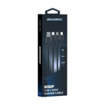 ROCKROSE RRCS03 καλώδιο USB σε Micro/Type-C/Lightning Cobra Pro, 1.2m, μαύρο - Image 4