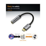 CABLETIME C160 pu31 καλώδιο USB Type-C σε 3.5mm θηλυκό , 0.1m - Image 2