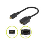 GOOBAY 58683 καλώδιο HDMI micro σε HDMI, 4K, 0.15m, μαύρο - Image 3
