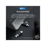 ORICO card reader CD2D-AC3 για SD & Micro SD, USB-C & USB 3.0,... - Image 4