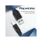 CABLETIME CT-C160 καλώδιο USB σε USB Type B -U3-AMBM, 5Gbps, 2m, μπλε - Image 2