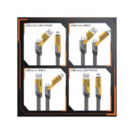 POWERTECH PTR-0164 καλώδιο USB-C/USB σε USB-C/Lightning , 65W, 480Mbps - Image 3